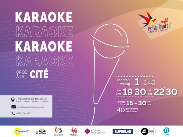 Karaoke op de / à la Cité - 1 oktober / octobre 2021
